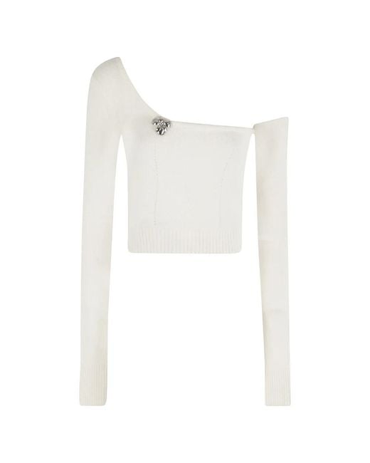 Blumarine Long Sleeve Tops in het White