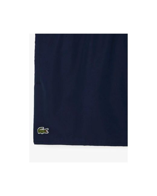 Lacoste Badmode ,Blauw ,Polyester Sneldrogende Zwemshorts in het Blue voor heren