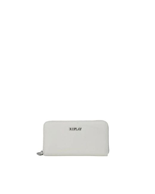 Replay White Wallets & Cardholders