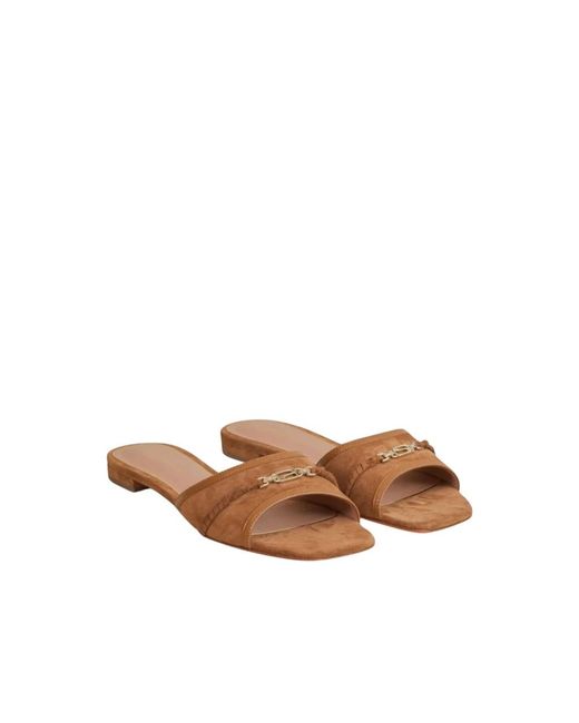 Santoni Brown Slipper
