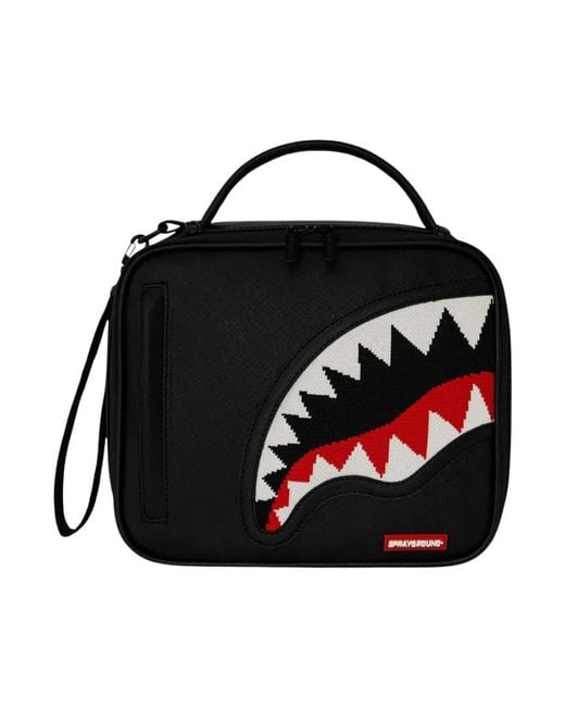 Sprayground Schwarze Fly Knit Lunchbox in Black für Herren