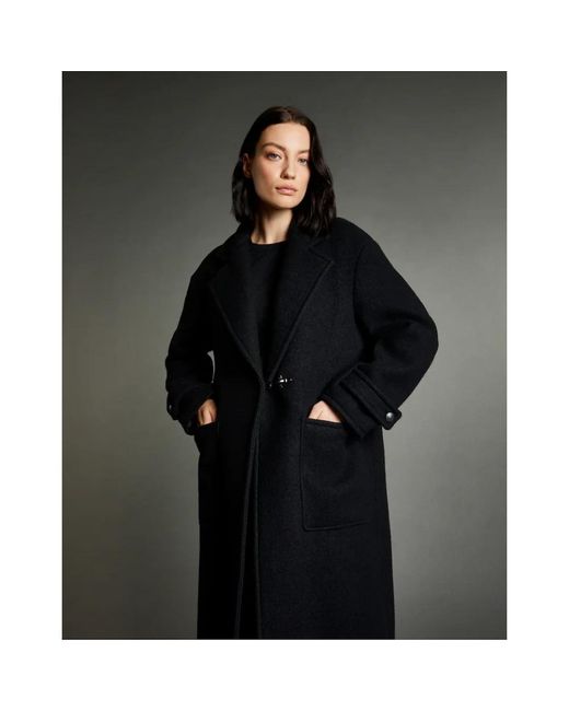 Fay Black Single-Breasted Coats