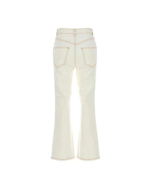 Tory Burch White Flare Jeans