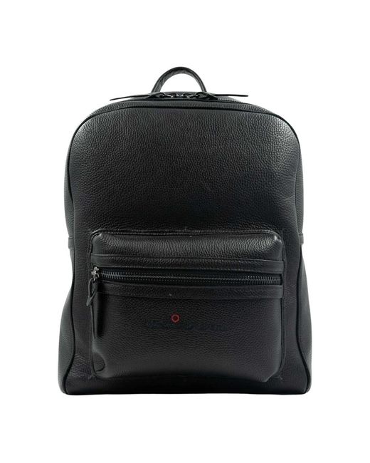 Kiton Black Backpacks for men