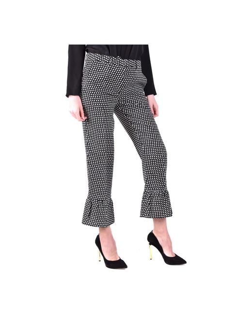 Philosophy Di Lorenzo Serafini Gray Cropped Trousers