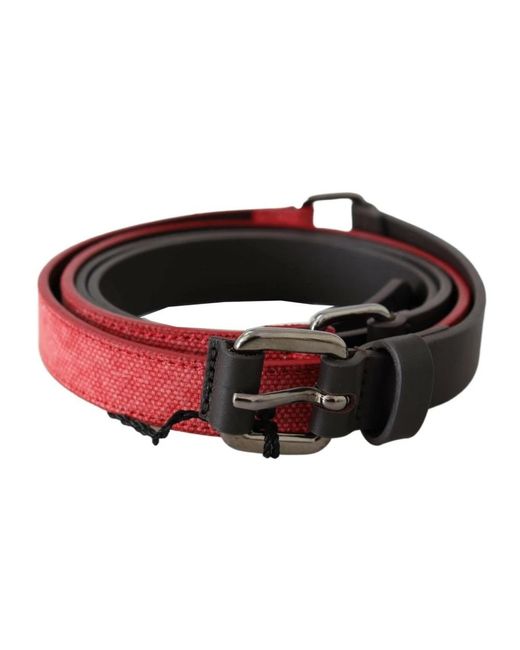 CoSTUME NATIONAL Red Belts for men