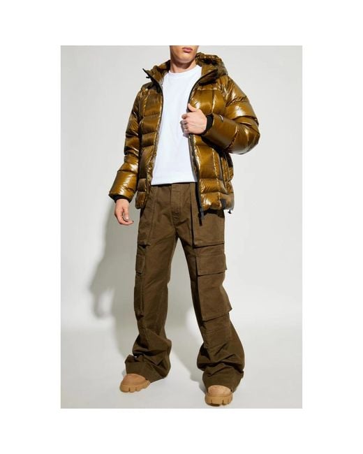 DSquared² Yellow Down Jackets for men