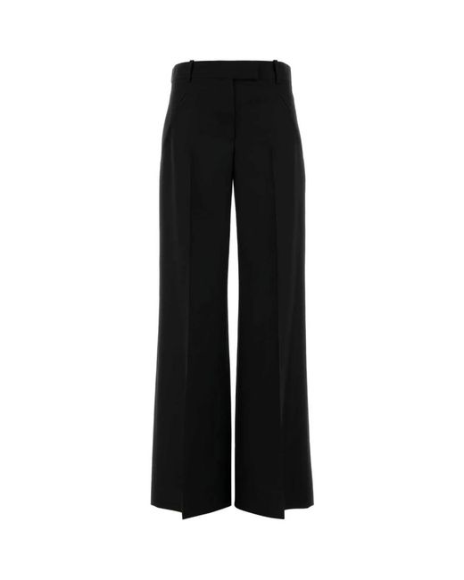 Wide Trousers Alexander McQueen de color Black