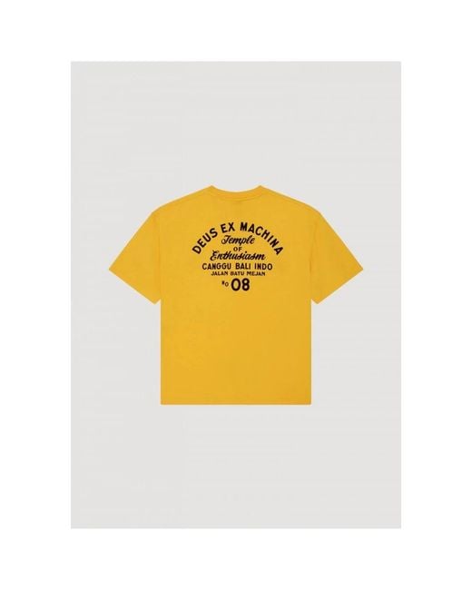 Deus Ex Machina Yellow T-Shirts for men