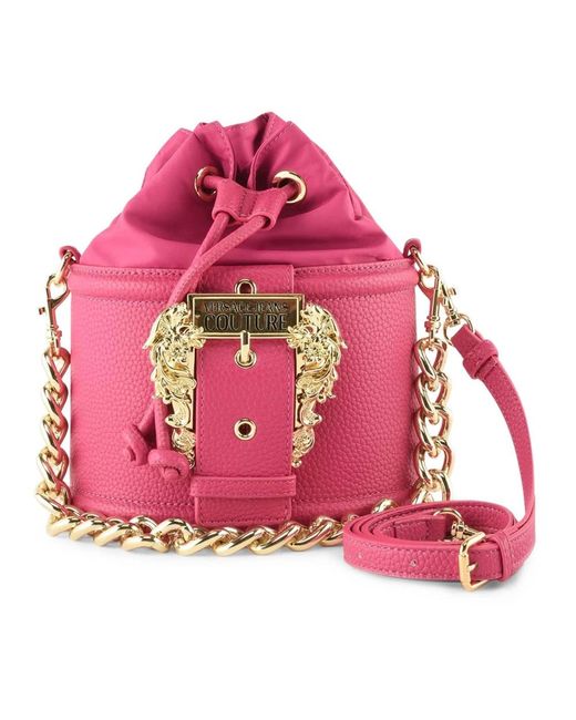 Versace Pink Bucket Bags