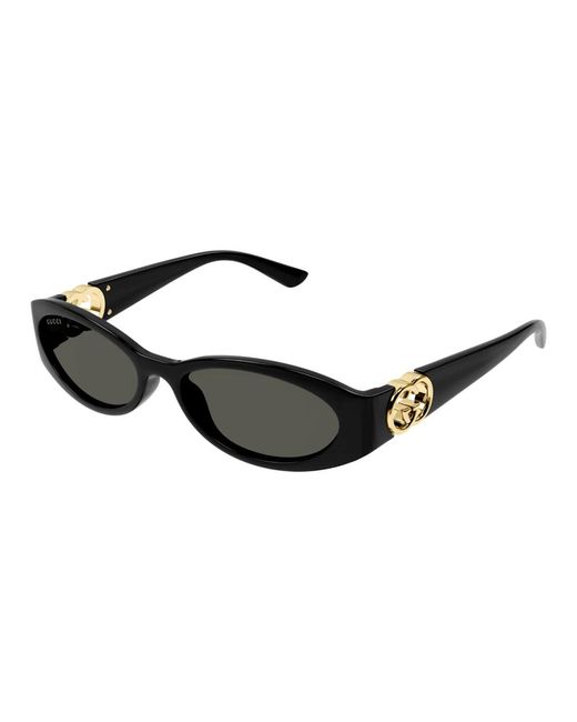 Gafas de sol negras con accesorios Gucci de color Black