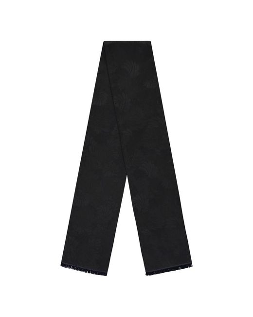 Zegna Black Silky Scarves for men