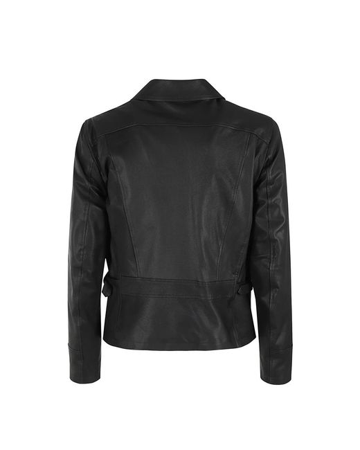 Stewart Black Leather Jackets for men