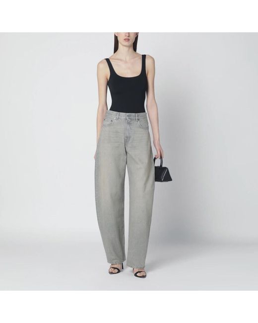 Haikure Gray Loose-Fit Jeans