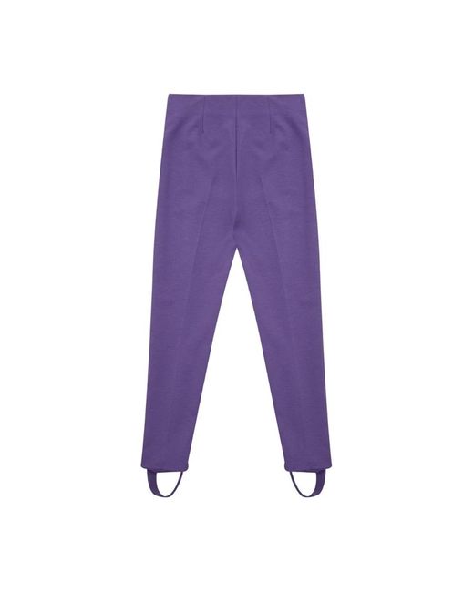 Lardini Purple Skinny Trousers