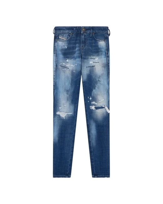 DIESEL Blue Slim-Fit Jeans
