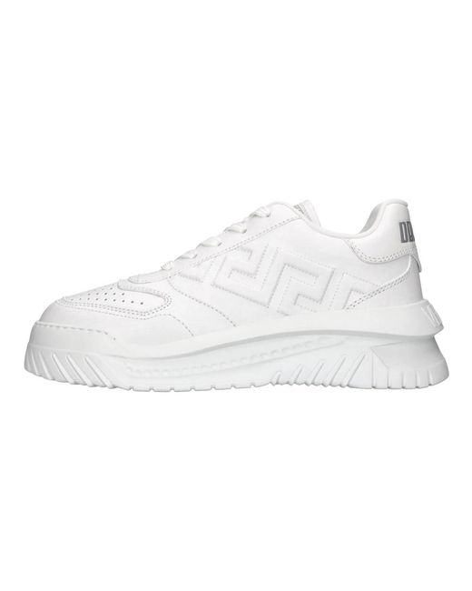 Versace Schoenen ,Wit ,Leer Greca Odissea Sneaker in het White voor heren