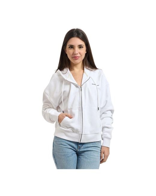 Guess White Zip-Throughs