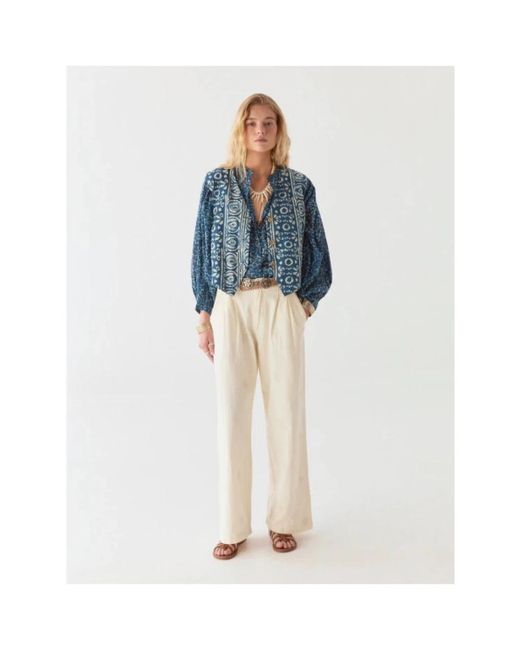 MAISON HOTEL Natural Wide Trousers