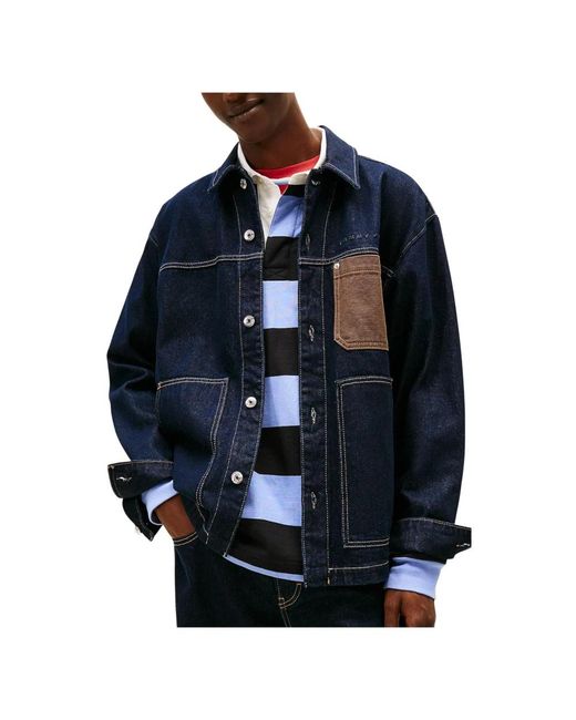 Tommy Hilfiger Blue Denim Jackets for men