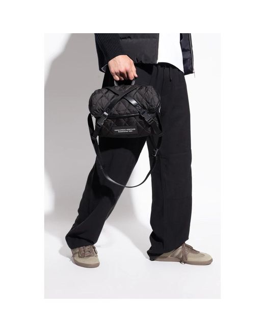 DSquared² Black Shoulder Bags for men