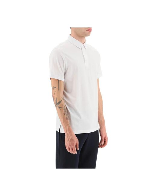 Emporio Armani White Polo Shirts for men