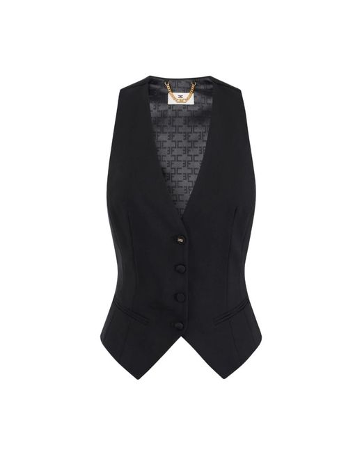 Vests Elisabetta Franchi de color Black