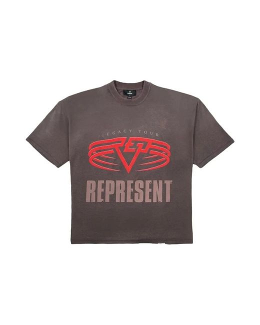 Represent Tops ,Bruin ,Erfgoed T-Shirt in het Gray voor heren