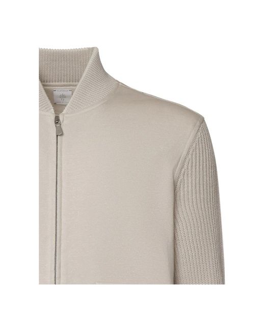 Eleventy Natural Bomber Jackets for men