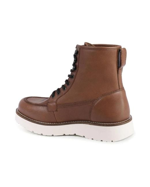 Tommy Hilfiger Brown Lace-Up Boots for men