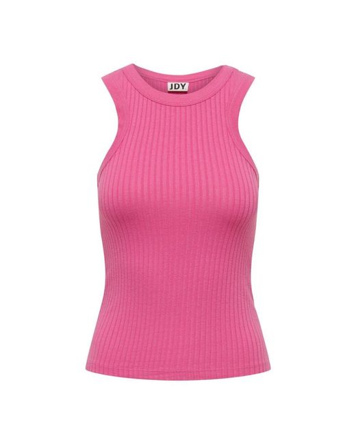 Jacqueline De Yong Pink Sleeveless Tops