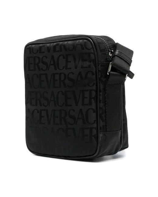 Versace Black Cross Body Bags for men