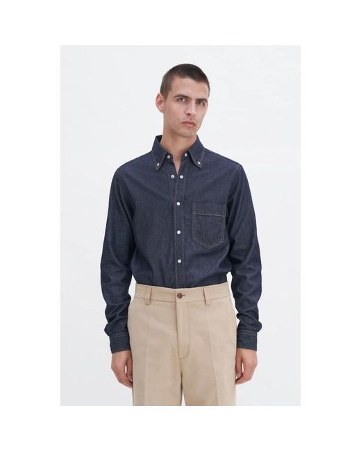 Filippa K Blue Denim Shirts for men