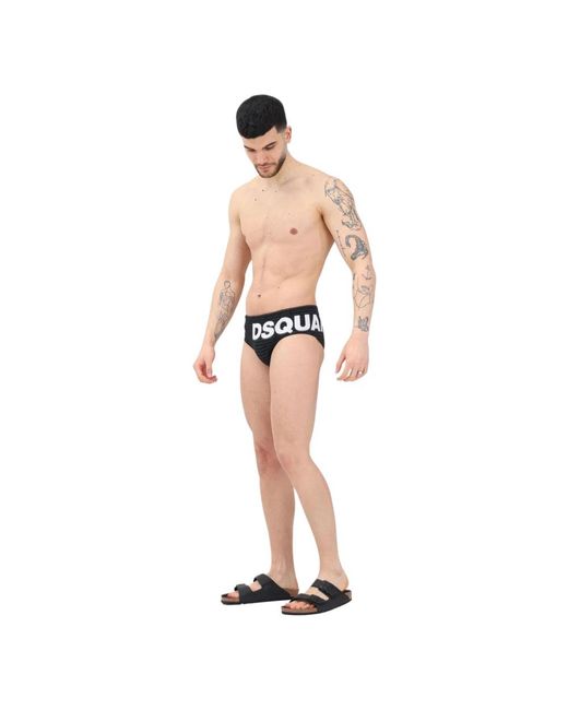DSquared² Black Beachwear for men