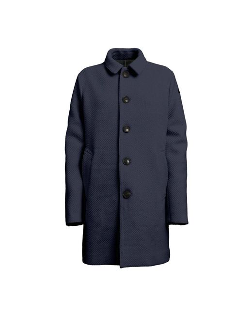 Rrd Blue Single-Breasted Coats for men