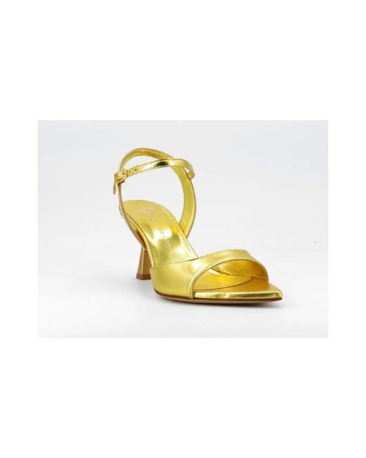 Giampaolo Viozzi Yellow High Heel Sandals