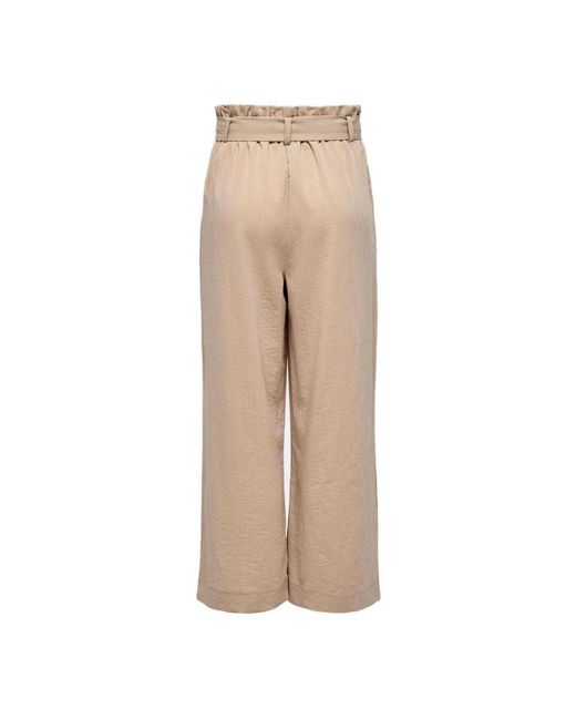 Wide Trousers ONLY de color Natural