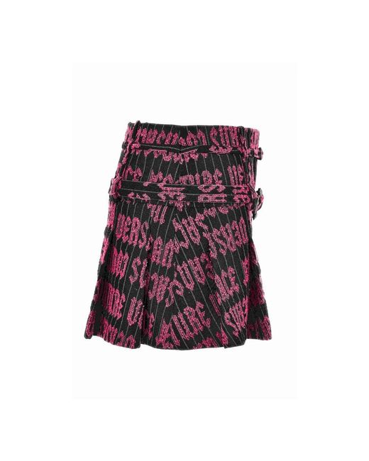 Short Skirts Versace Jeans Couture de color Red