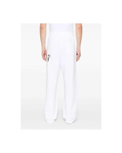Pantaloni bianchi con elastico in vita e tasche di Golden Goose Deluxe Brand in White da Uomo
