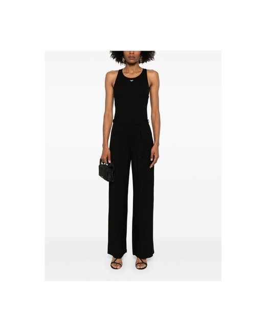 Emporio Armani Black Schwarze Meereskleidung Mit Abnehmbarem Gürtel