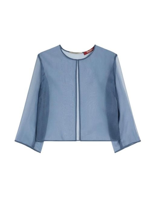 Max Mara Blue Blouses