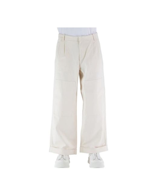 Etro White Wide Trousers for men