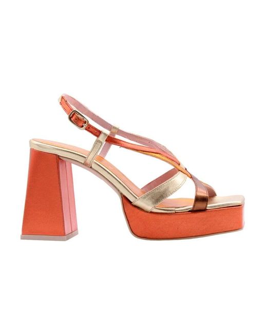 Ras Pink Stilvolle high heel sandalen