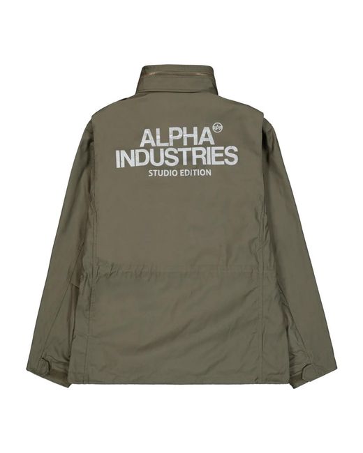 Alpha Industries Studio M-65 Field Jacket in het Green voor heren