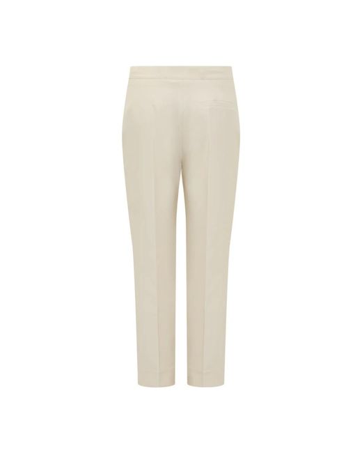 Semicouture Natural Cropped Trousers