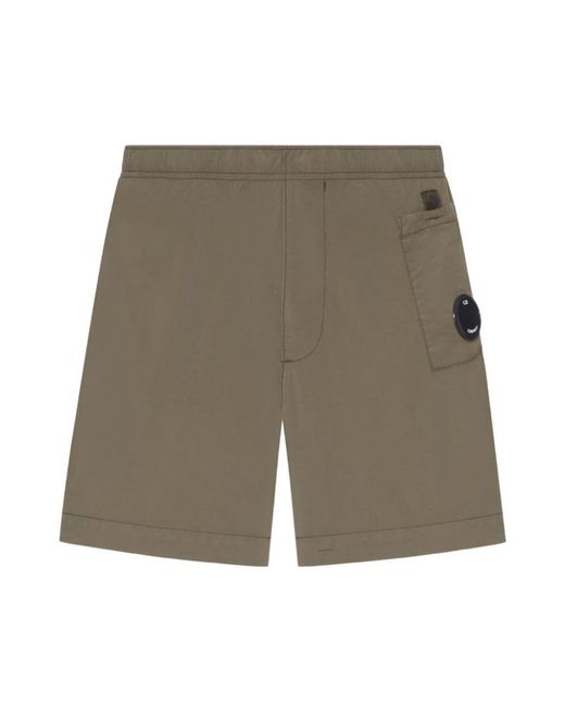 C P Company Gray Casual Shorts for men