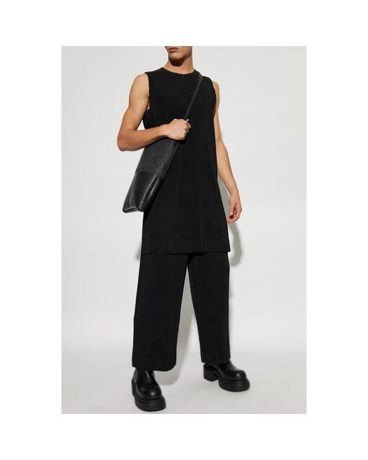 Issey Miyake Plissierte hose in Black für Herren