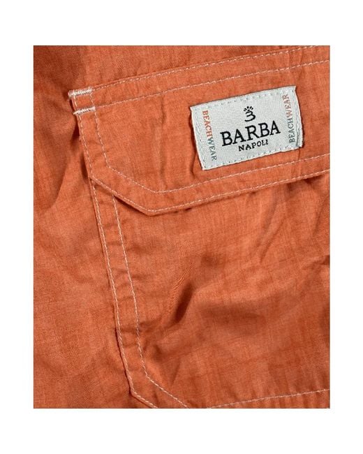 Barba Napoli Red Short Shorts for men
