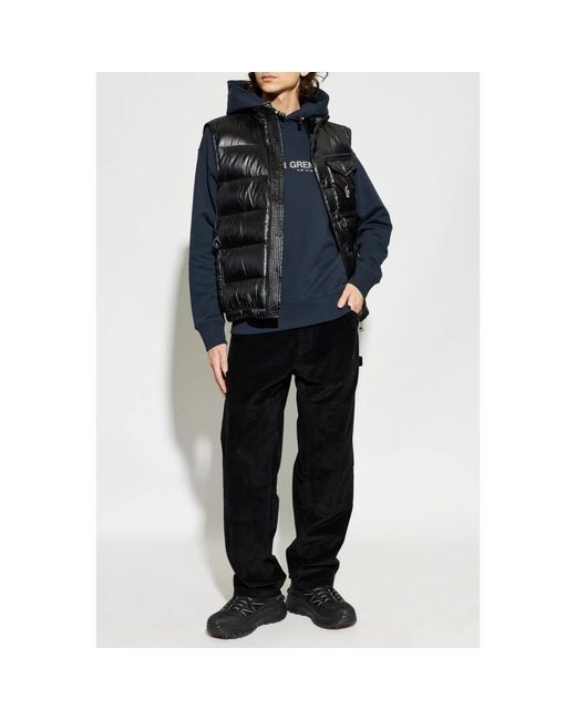 Moncler Black Vests for men