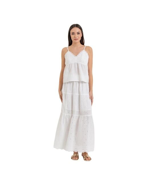 Kocca White Maxi Skirts
